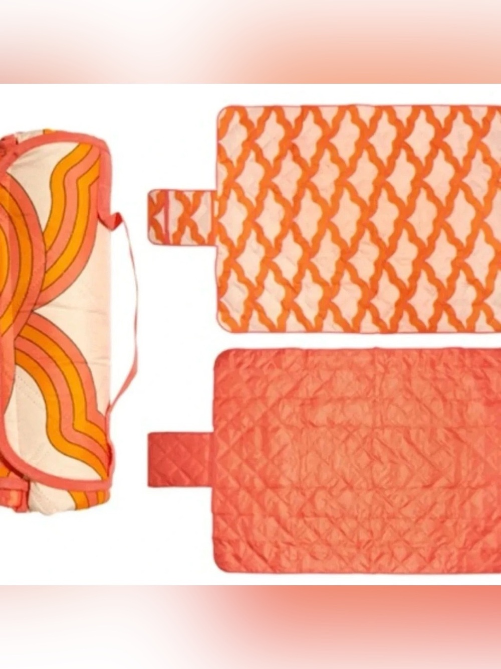 Society6 Outdoor Picnic Beach Blanket 50x 70" FabFitFun Water Resistant NWT